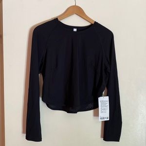 Lululemon Crew Neck UVP Run Long Sleeve Black Size 8